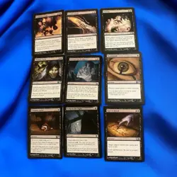 Mtg Magic The Gathering Game Used Card Lot #4 Black Cards 2011 2012 - Image 1