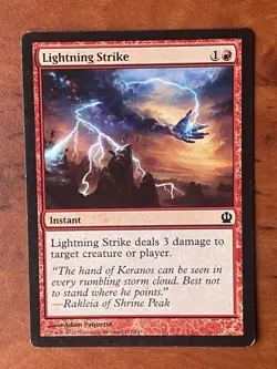 Lightning Strike MTG Magic the Gathering Card LP Lightly Played THS - Image 1