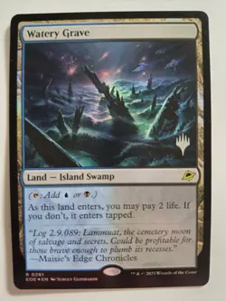 Watery Grave Foil silver stamped promo MTG Edge Of Eternities - Image 1