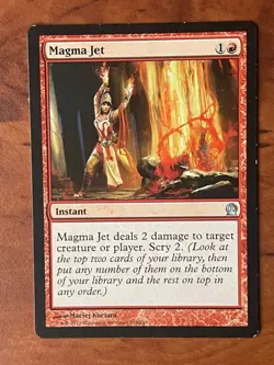 Magma Jet MTG Magic the Gathering Card LP Lightly Played THS - Image 1