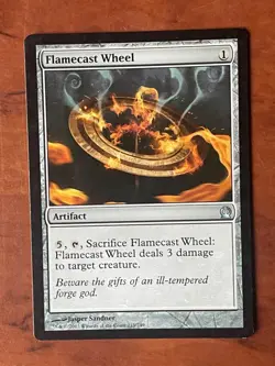 Flamecast Wheel MTG Magic the Gathering Card LP Lightly Played THS - Image 1