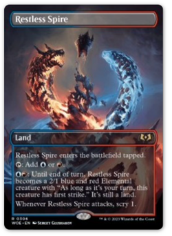 mtg magic Restless spire extended borderless ENGLISH tour tourmentee - Image 1