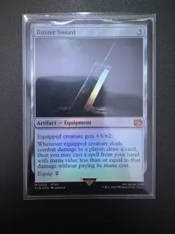 Buster Sword Final Fantasy Foil 0255 English MTG NM - Image 1