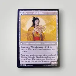 Michiko's Reign of Truth // Portrait of Michiko (029) Kamigawa: Neon Dynasty MTG - Image 1