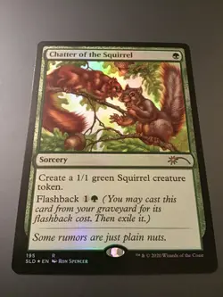 MTG Secret Lair #195 Chatter of the Squirrel Foil NM - Image 1