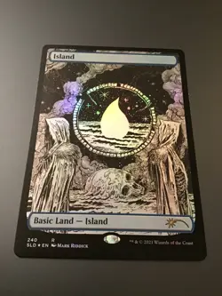 MTG Secret Lair #240 Island Foil NM - Image 1