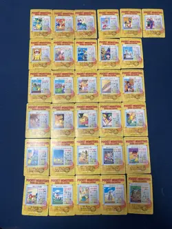 Lot of 31 Pokemon Carddass Anime Collection Normal Cards Japanese 1998 Vintage - Image 2