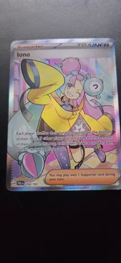 Iono - 254/193 - Pokemon Paldea Evolved Full Art Ultra Rare Card NM - Image 1