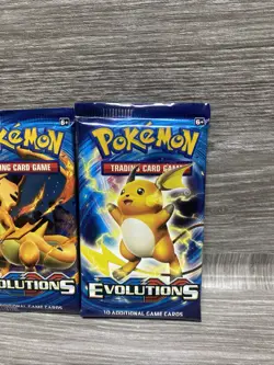 Pokemon TCG Factory Sealed Authentic Evolutions Booster Pack Artwork Set Of 4 - Image 5