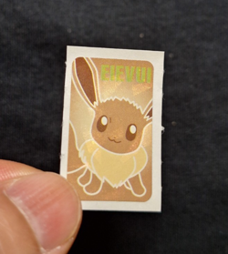 Eevee Holo Rare Sticker Seal Pokemon Nintendo Zukan Japanese Bandai - Image 2