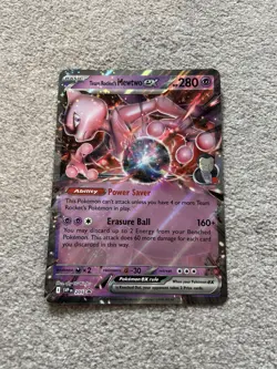 Pokemon TCG 2025 Destined Rivals: Team Rocket’s Mewtwo ex SVP 205 Jumbo Card NM - Image 1