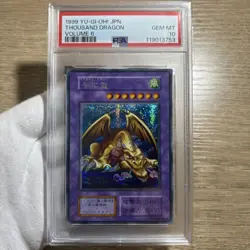 YuGiOh Thousand Dragon PSA10 Secret Rare Japan Vintage Early Edition - Image 1