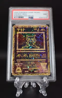 2000 Pokemon Ancient Mew PSA 9 MINT Pokemon Movie Game Promo Double Holo Card - Image 5