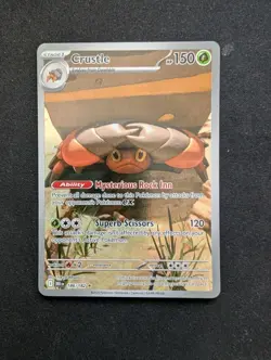 Pokemon TCG Crustle 186/182 Sv10: Destined Rivals Holo Illustration Rare Card - Image 1