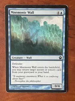 Mnemonic Wall MTG Magic the Gathering Card MP Moderately Played THS - Image 1