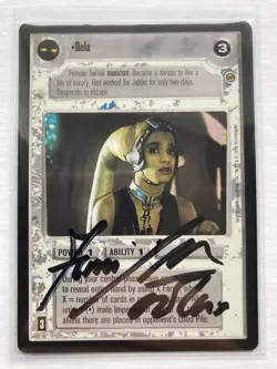 Star Wars CCG - Femi Taylor (Oola) - autograph / signed card - - Image 2