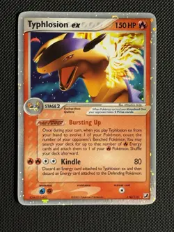 Typhlosion ex 110/115 Unseen Forces Holo Ultra Rare Vintage Pokemon TCG Card - Image 1