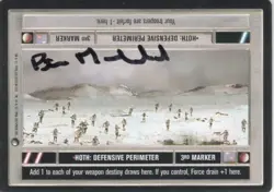 Star Wars CCG - Peter MacDonald (2nd unit Director) - signed card - autograph - Image 1