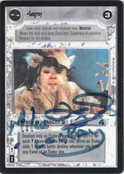 Star Wars CCG - Mike Edmonds (Logray) - autograph / signed card - - Image 1
