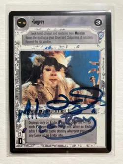Star Wars CCG - Mike Edmonds (Logray) - autograph / signed card - - Image 2