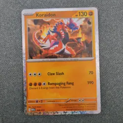 Koraidon 2025 McDonalds Happy Meal Pokemon Dragon Discovery Card 008/015 - Image 1