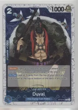 2024 One Piece Card Game: Premium PRB-01 The Best Reprint Pirate Foil Duval 3g6 - Image 1