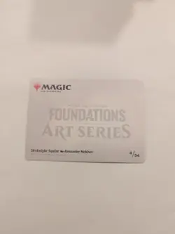 Skyknight Squire Art Card (4/54) (Stamped Signature) Art Series: Foundations NM - Image 2