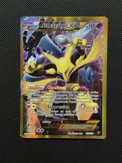 Pokemon TCG Alakazam EX Fates Collide 125/124 Full Art Holo Secret Rare Card NM - Image 1