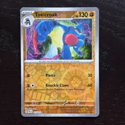 Toxicroak 115/193 Pokemon Paldea Evolved SV02 Reverse Holo Uncommon Card NM - Image 1