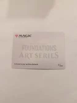 Celestial Armor Art Card (2/54) Art Series: Foundations Regular NM MTG - Image 2