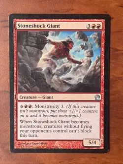 Stoneshock Giant MTG Magic the Gathering Card LP Lightly Played THS - Image 1