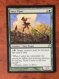 Satyr Piper MTG Magic the Gathering Card LP Lightly Played THS - Image 1