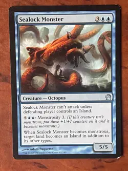 Sealock Monster MTG Magic the Gathering Card LP Lightly Played THS - Image 1