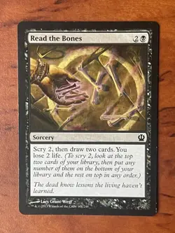 Read the Bones MTG Magic the Gathering Card LP Lightly Played THS - Image 1