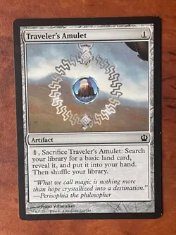 Traveler's Amulet MTG Magic the Gathering Card LP Lightly Played THS - Image 1