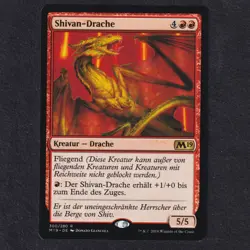 SHIVAN DRAGON #300 Base Set 2019 Rare German MTG Magic Near Mint NM - Image 1