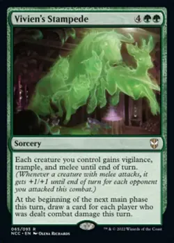 Vivien's Stampede ~ Commander: Streets of New Capenna [ NM ] [ Magic MTG ] - Image 1