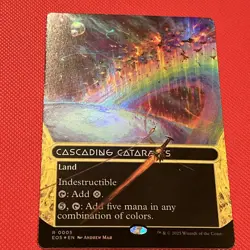 MTG FOIL Cascading Cataracts Edge of Eternities 0005 Full Art NM - Image 1