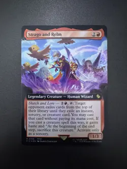 Strago and Relm - Extended Art Foil NM MTG - Image 1