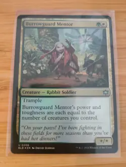 MTG Burrowguard Mentor (Foil) 0206 Bloomburrow M/NM Free UK P&P - Image 1