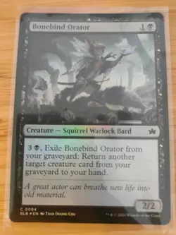 MTG Bonebind Orator (Foil) 0084 Bloomburrow M/NM Free UK P&P - Image 1