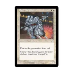 WOTC MtG Scourge Silver Knight (U) (Foil) EX - Image 1