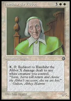 Hazduhr the Abbot - Medium Play MTG Homelands - Image 1