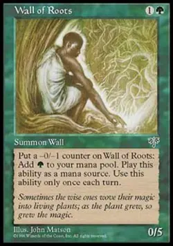 Wall of Roots - Light Play MTG Mirage - Image 1