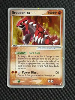 Groudon ex 93/100 Crystal Guardians Holo Ultra Rare Pokemon TCG Nintendo 2006 - Image 1