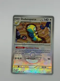 Pokemon Dundunsparce Pokeball 080/131 Prismatic Evolutions Holo Pack Fresh - Image 1