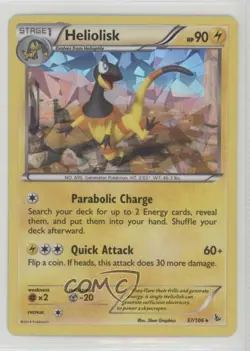 Heliolisk (Cracked Ice Holo Theme Deck Exclusive) Pokemon XY Flashfire #37 10cj - Image 1