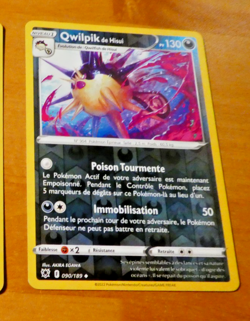 POKEMON CARD REVERSE HOLO CARTE Qwilpik de Hisui 090/189 FR MINT 2022 - Image 1