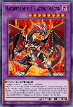 Masquerade the Blazing Dragon - RA02 - Ultra Rare - Yugioh EURO - Image 1