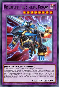 Rindbrumm The Striking Dragon - RA02 - Ultra Rare - Yugioh EURO - Image 1